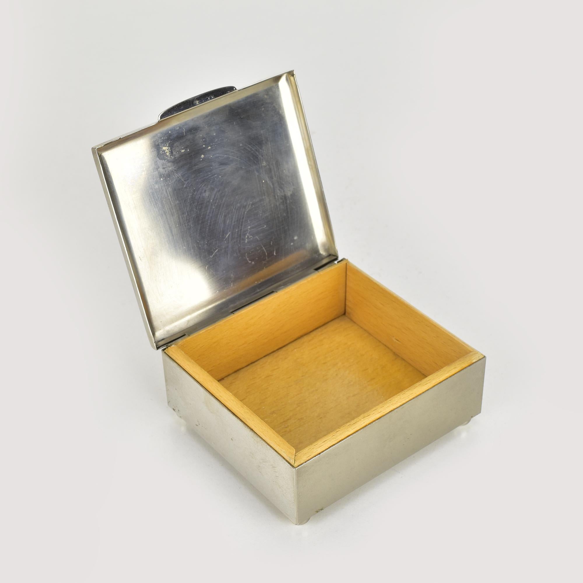 Early 20th Century German Bauhaus Jewelry Box with Constructivist Design by Marianne Brandt