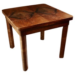 Mesa cuadrada estilo Bauhaus con 2 hojas