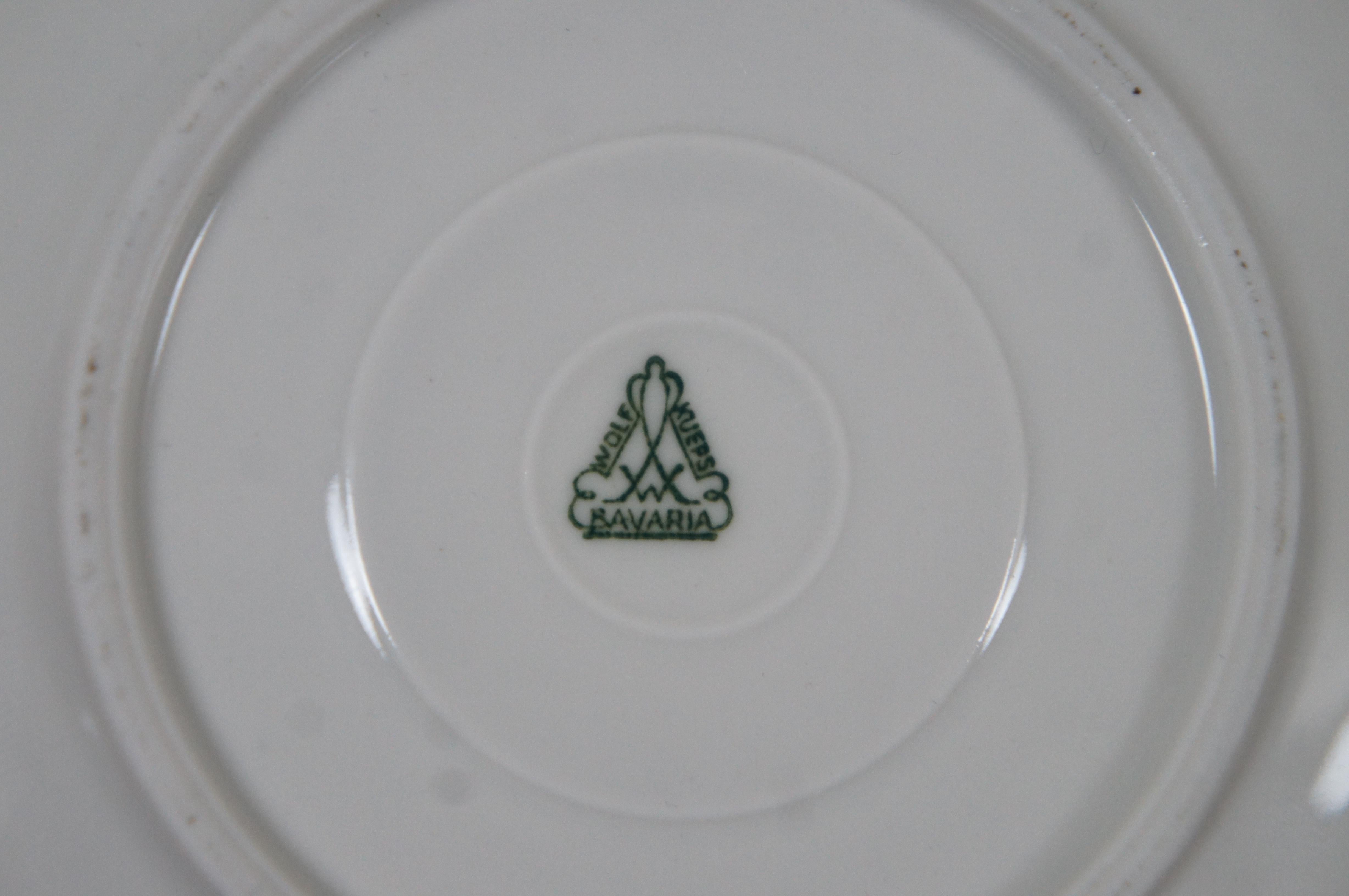 German Bavaria Handgemalt Porcelain Pied Piper Hamelin Tea Cup & Saucer 5