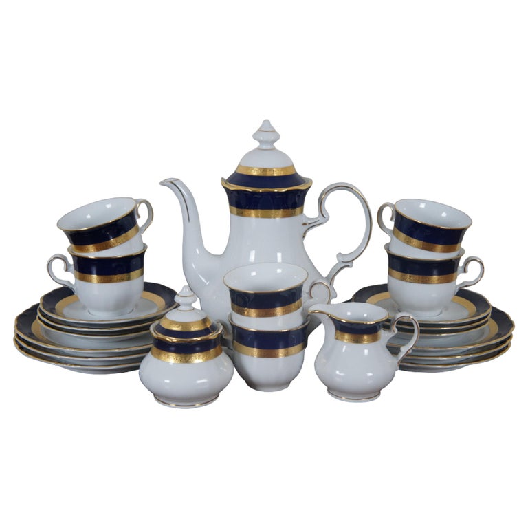 Kobalt Tea Set - 3 For Sale on 1stDibs