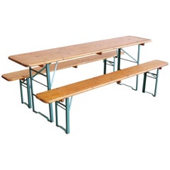 Retro German Beer Garden Picnic Table