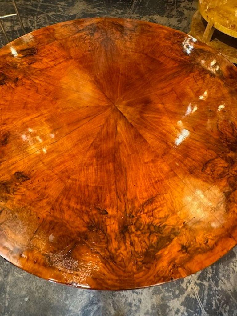 German Beidermier Black Walnut Center Table For Sale 2