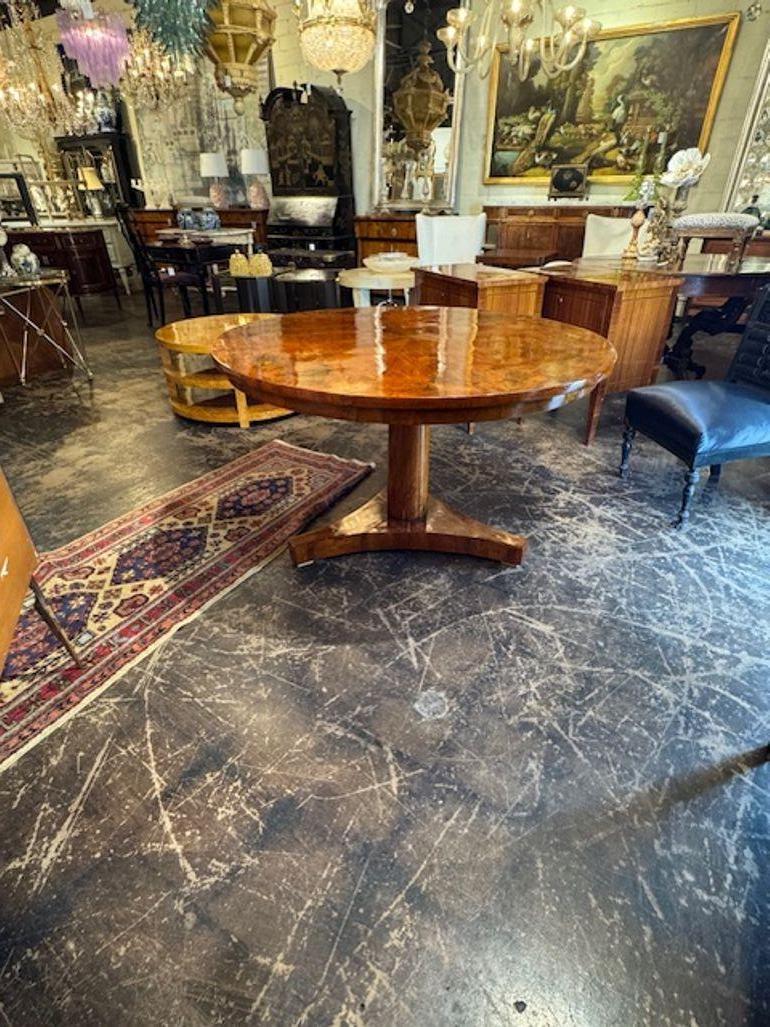German Beidermier Black Walnut Center Table For Sale 3