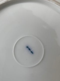 German Berlin Royal Vienna Style White Porcelain Plate by KPM Neuosier