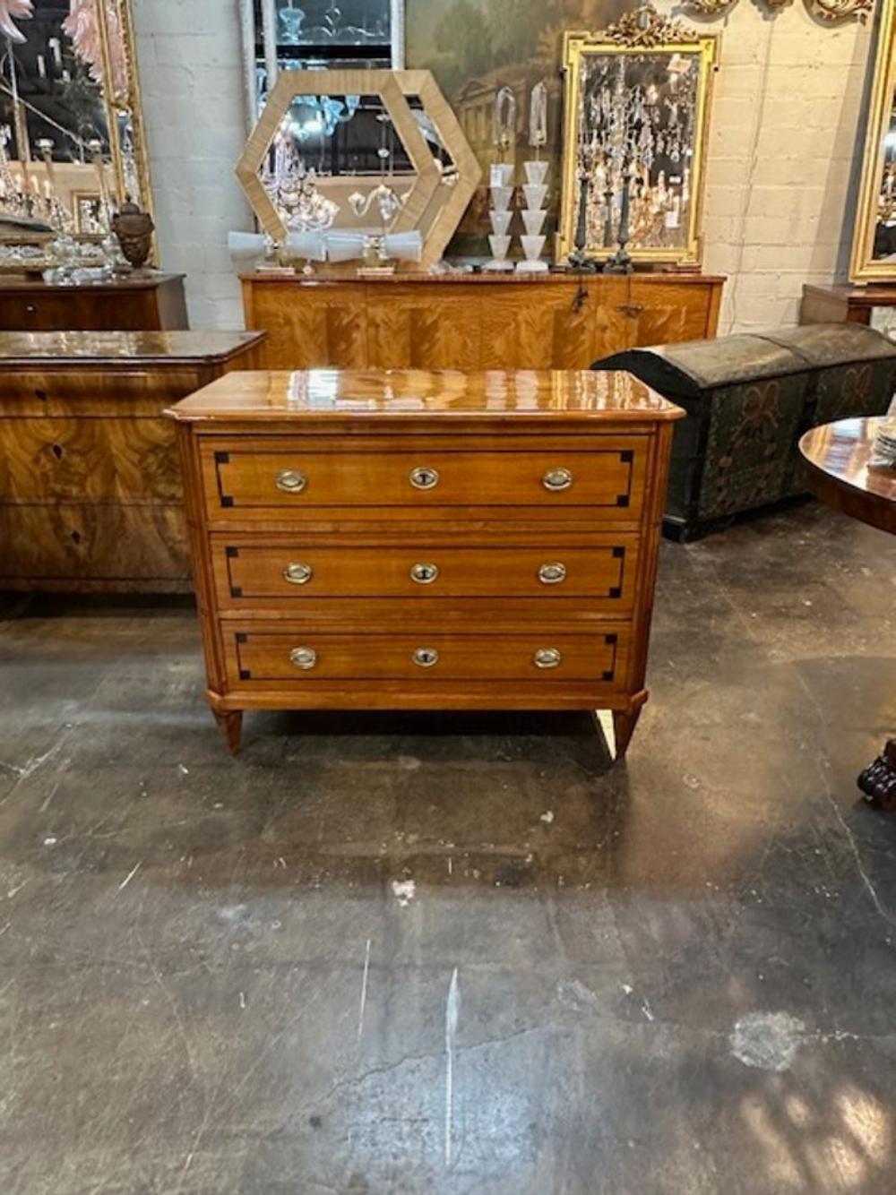 German Biedermeier Commode In Good Condition For Sale In Dallas, TX