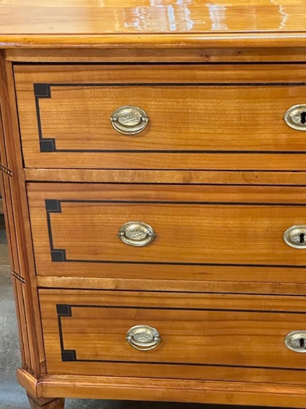 Wood German Biedermeier Commode For Sale