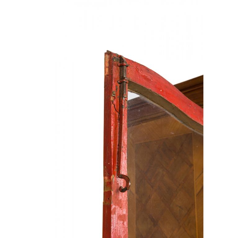 German Biedermeier Olivewood Inlaid and Parcel Gilt Secretary / Bookcase For Sale 7