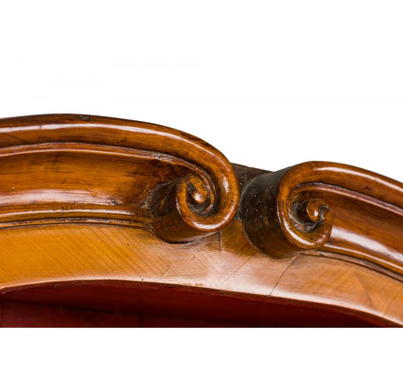 German Biedermeier Olivewood Inlaid and Parcel Gilt Secretary / Bookcase For Sale 3