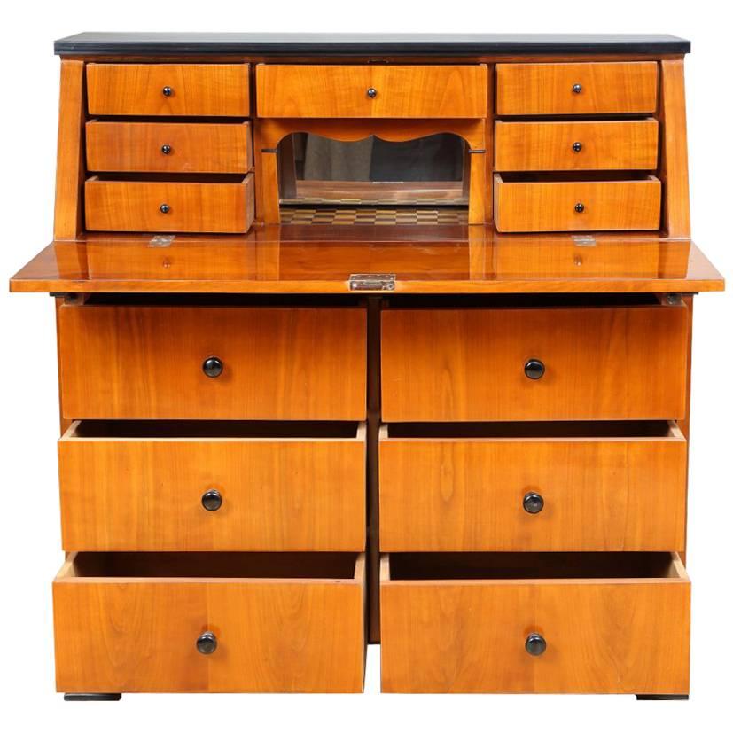 German Biedermeier Secretaire in Cherry, circa 1820 For Sale