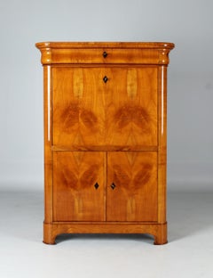 German Biedermeier Secretary, Cherrywood, Beautiful Patina, Circa 1835