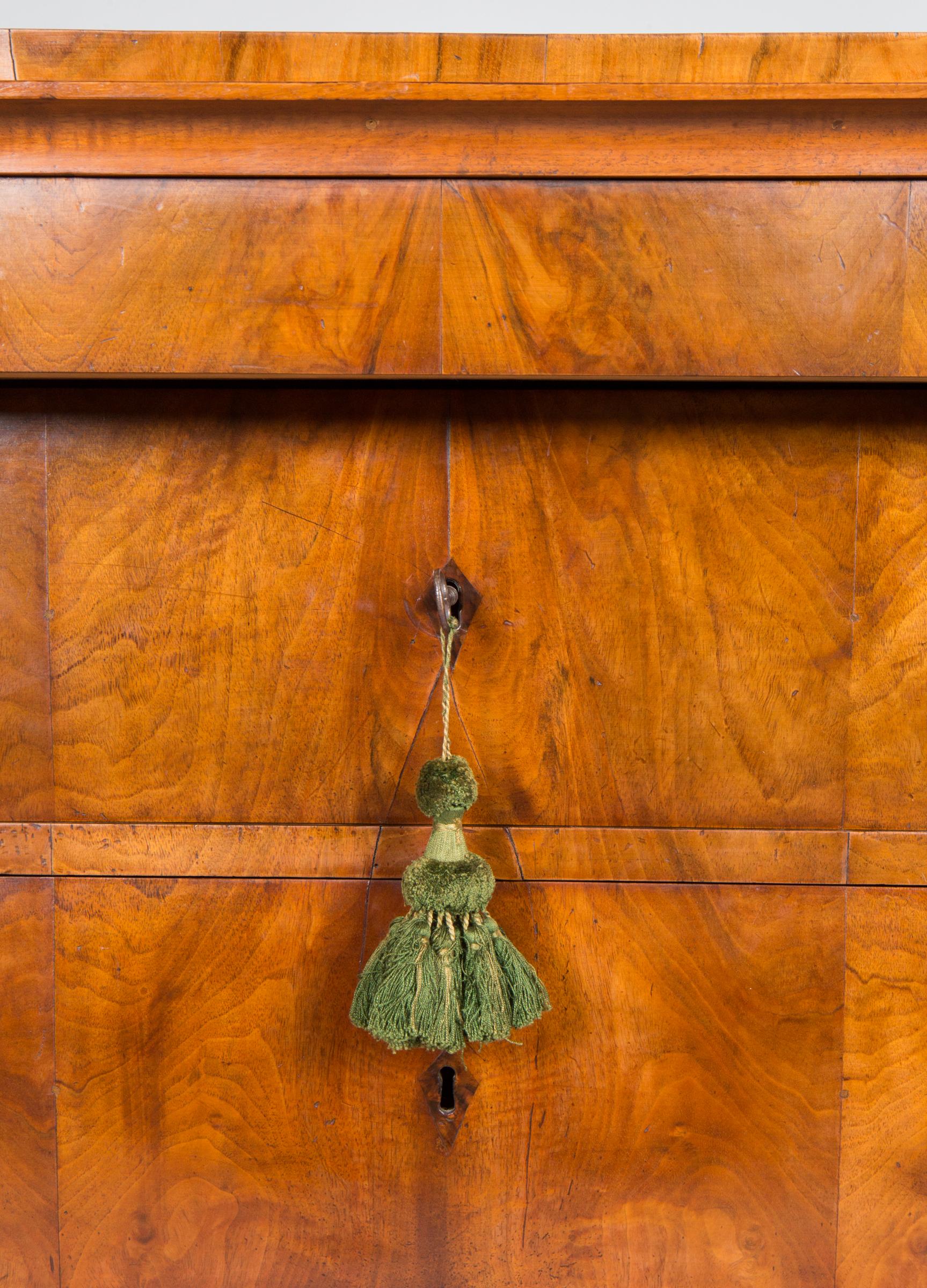 German Biedermeier Walnut Chest of Drawers 2