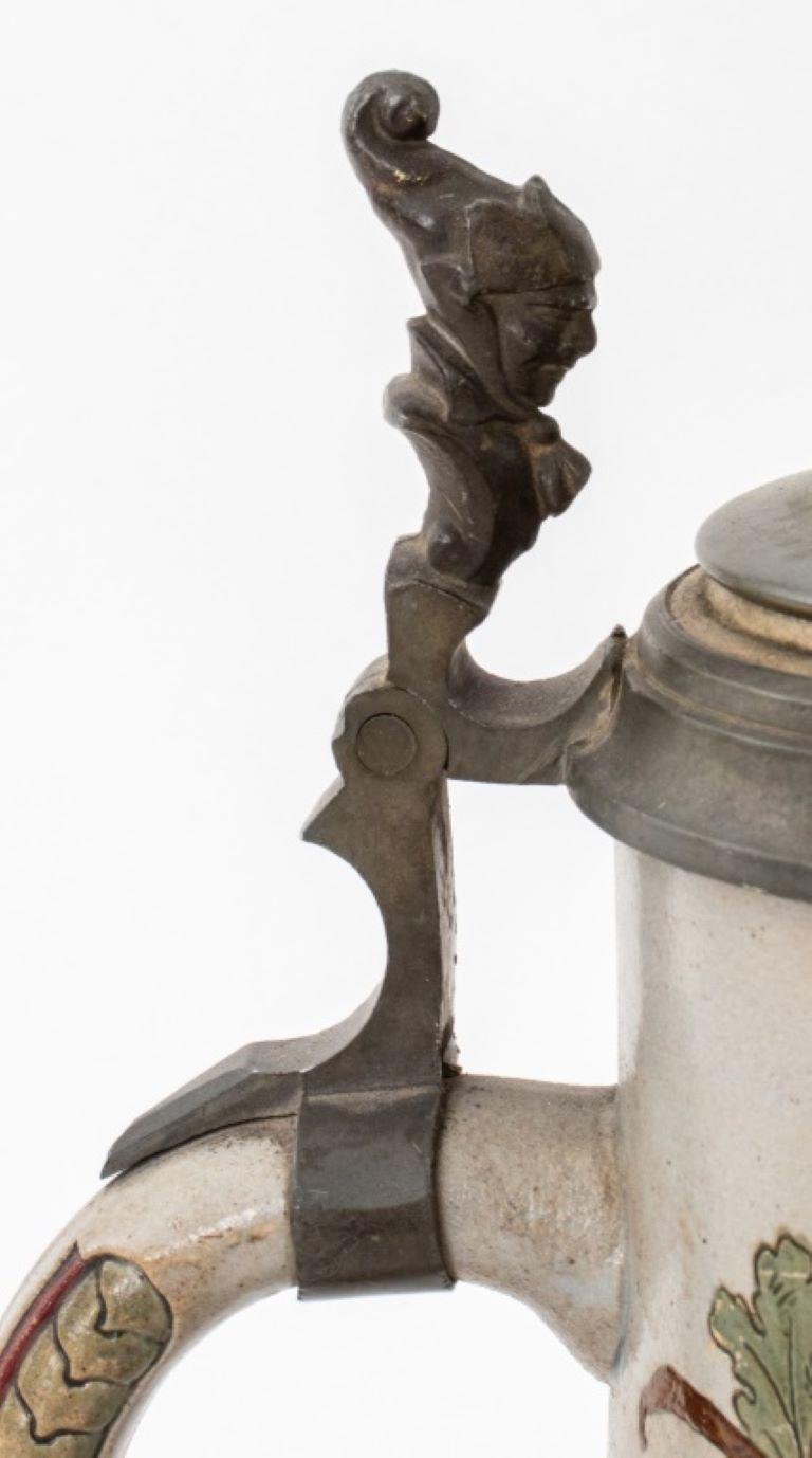 Deutscher Bierstein als Lampe montiert (Keramik)