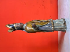 German Bishop in Carved and Polychromed Wood, 15th-16th Centuries