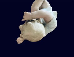 German Bisque Porcelain Piano Baby Boy