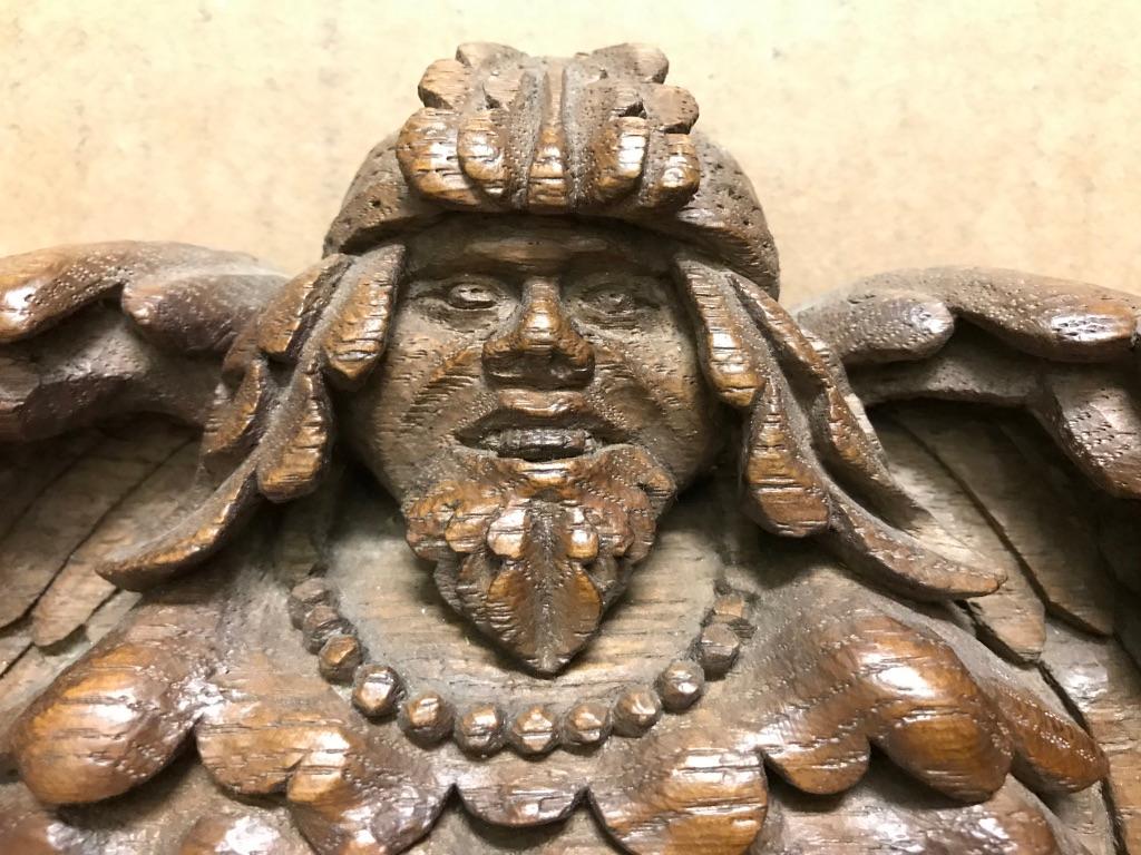 German Black Forest Oak Carving of a Viking Warrior 6