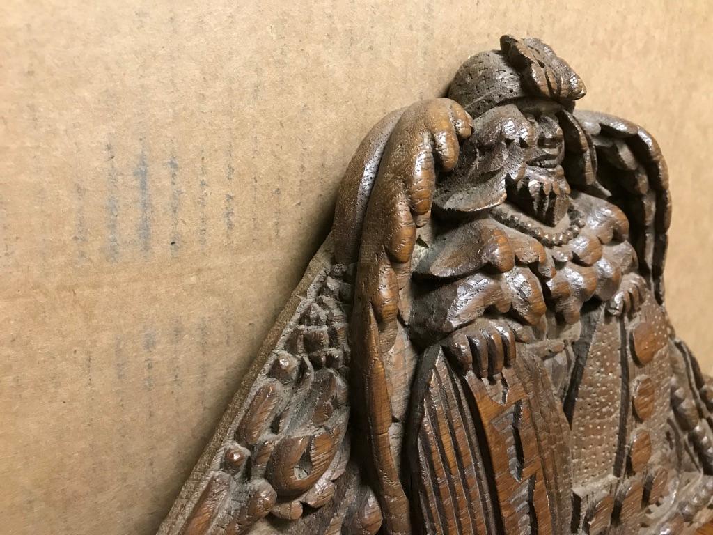 German Black Forest Oak Carving of a Viking Warrior 10