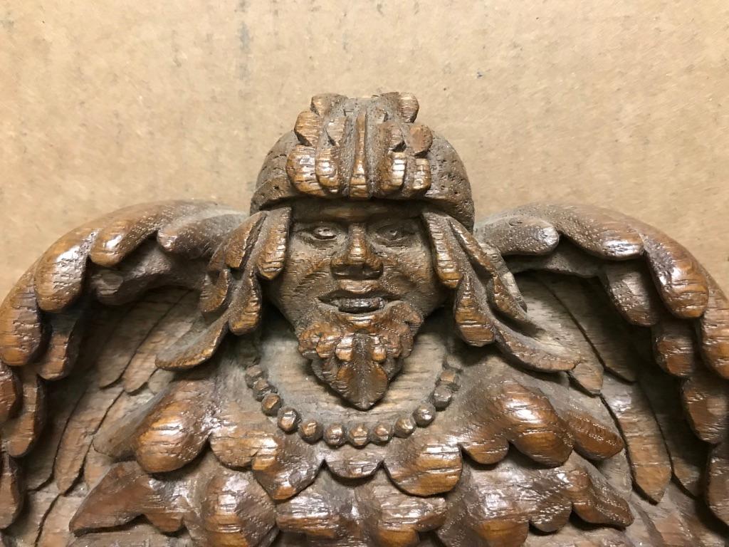 German Black Forest Oak Carving of a Viking Warrior 13