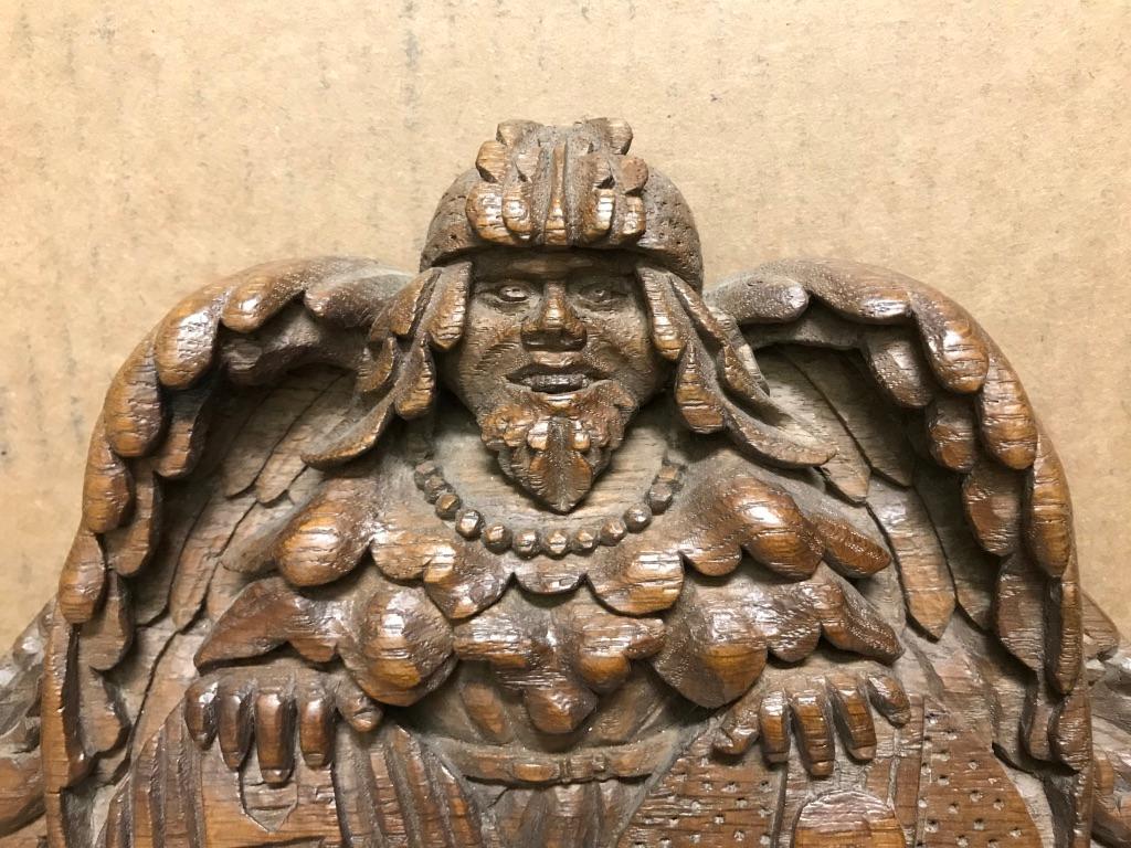 German Black Forest Oak Carving of a Viking Warrior 14