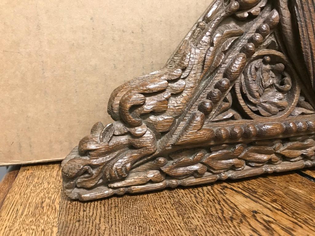 German Black Forest Oak Carving of a Viking Warrior In Excellent Condition In Stamford, CT