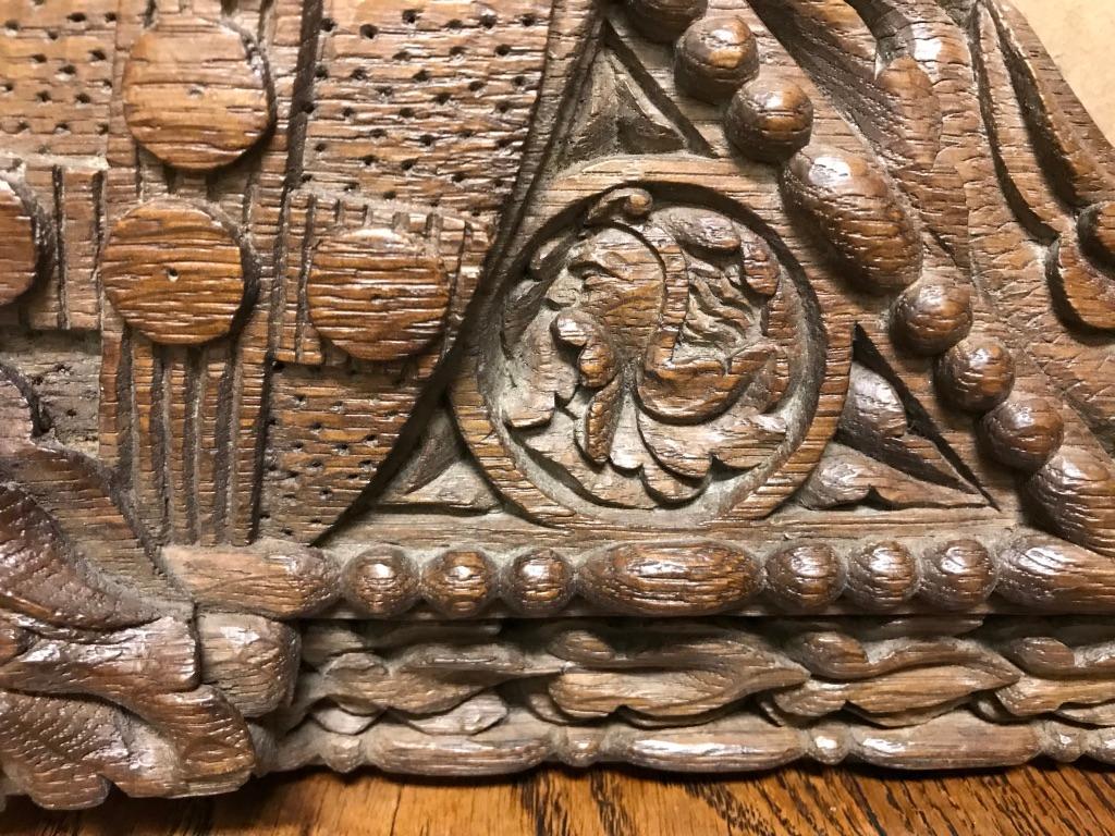 German Black Forest Oak Carving of a Viking Warrior 1