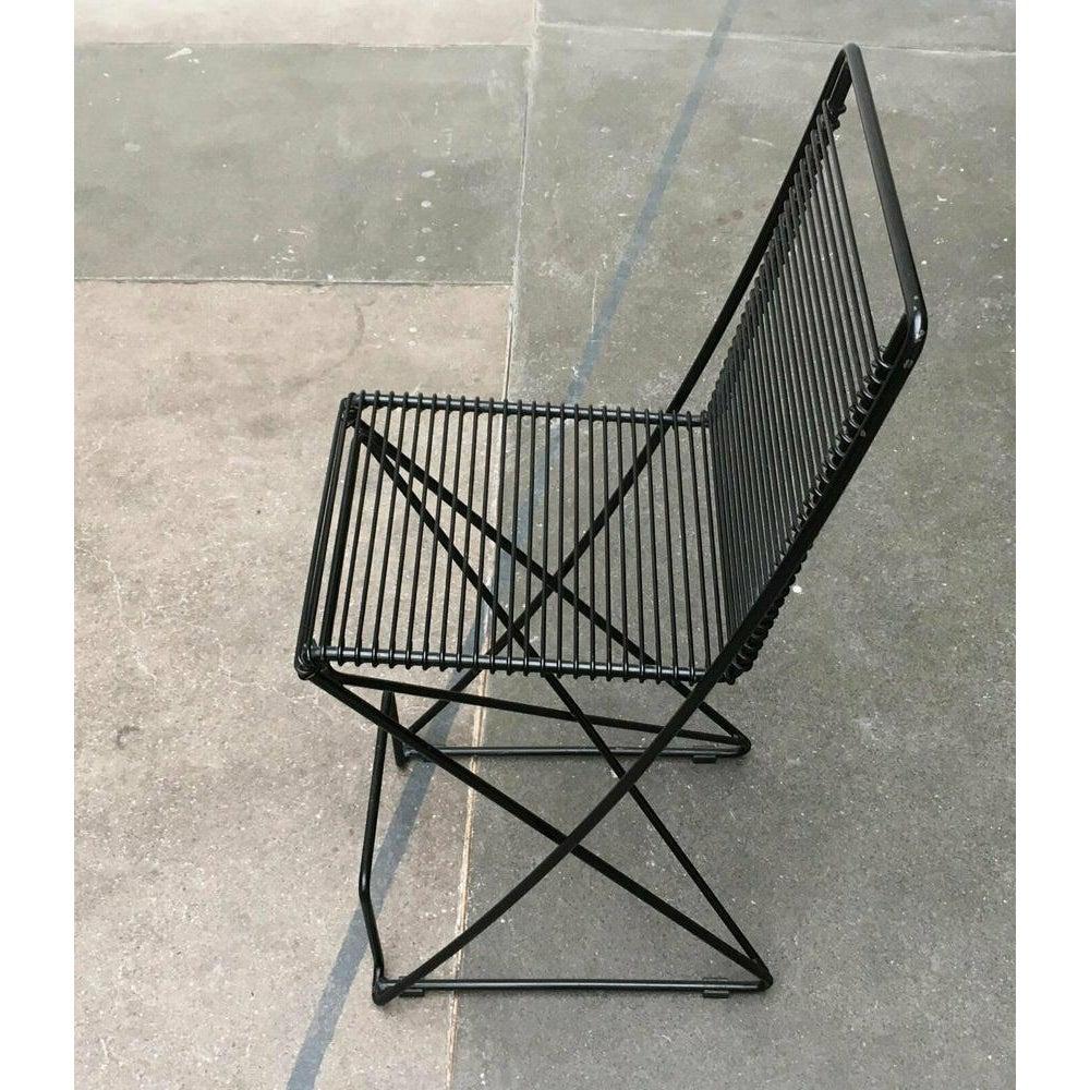 Post-Modern German Black Kreuzschwinger Kitchen Barstool by Till Behrens, 1980s For Sale