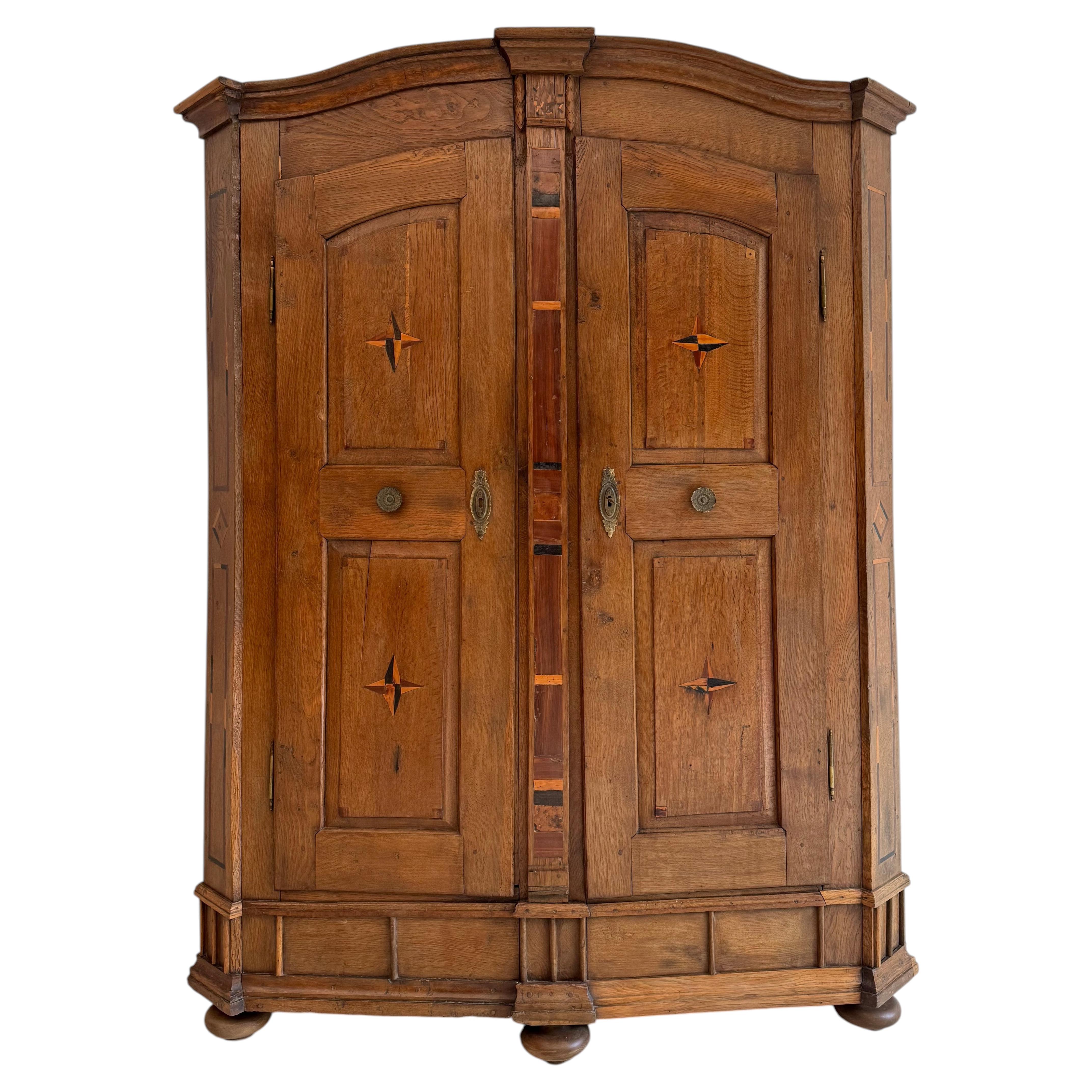 German Bodensee Lake Constance Cabinet made of Oak, 1832 For Sale