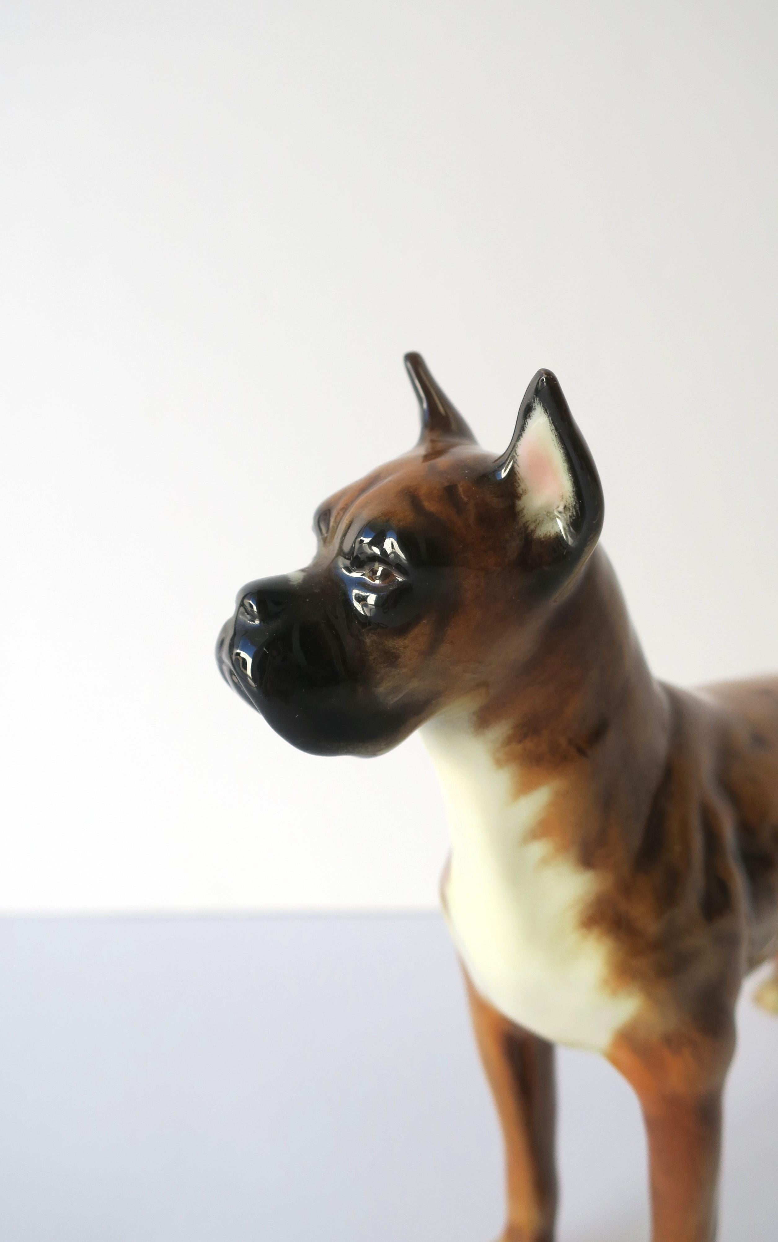 Boxer Dog Porcelain Decorative Object from West Germany, 1968 For Sale 2