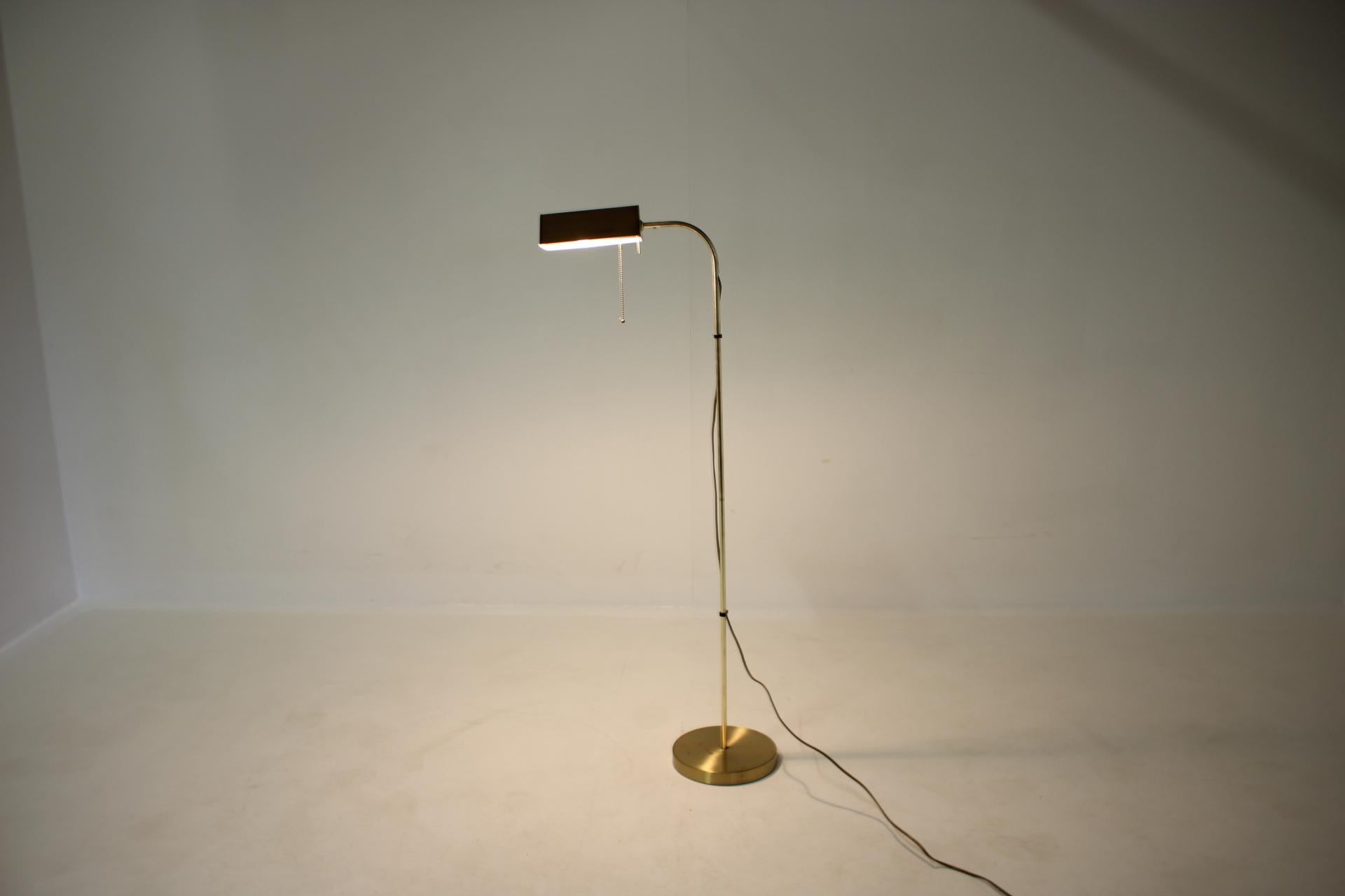 Late 20th Century German Brass Floor Lamp, 1970s