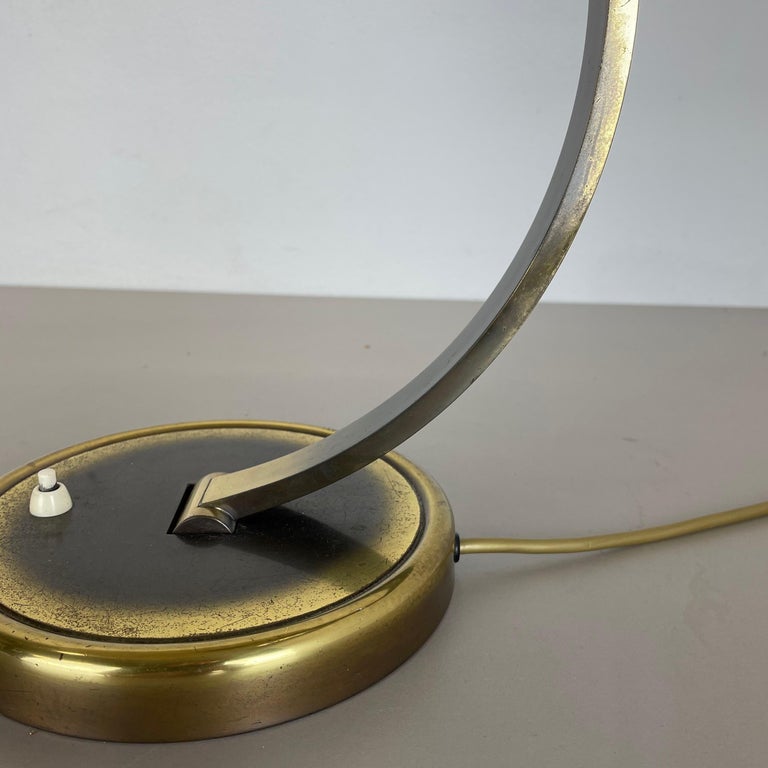 German Brass Kaiser Idell 6751 Bauhaus Desk Light Christian Dell, Germany, 1950s For Sale 5