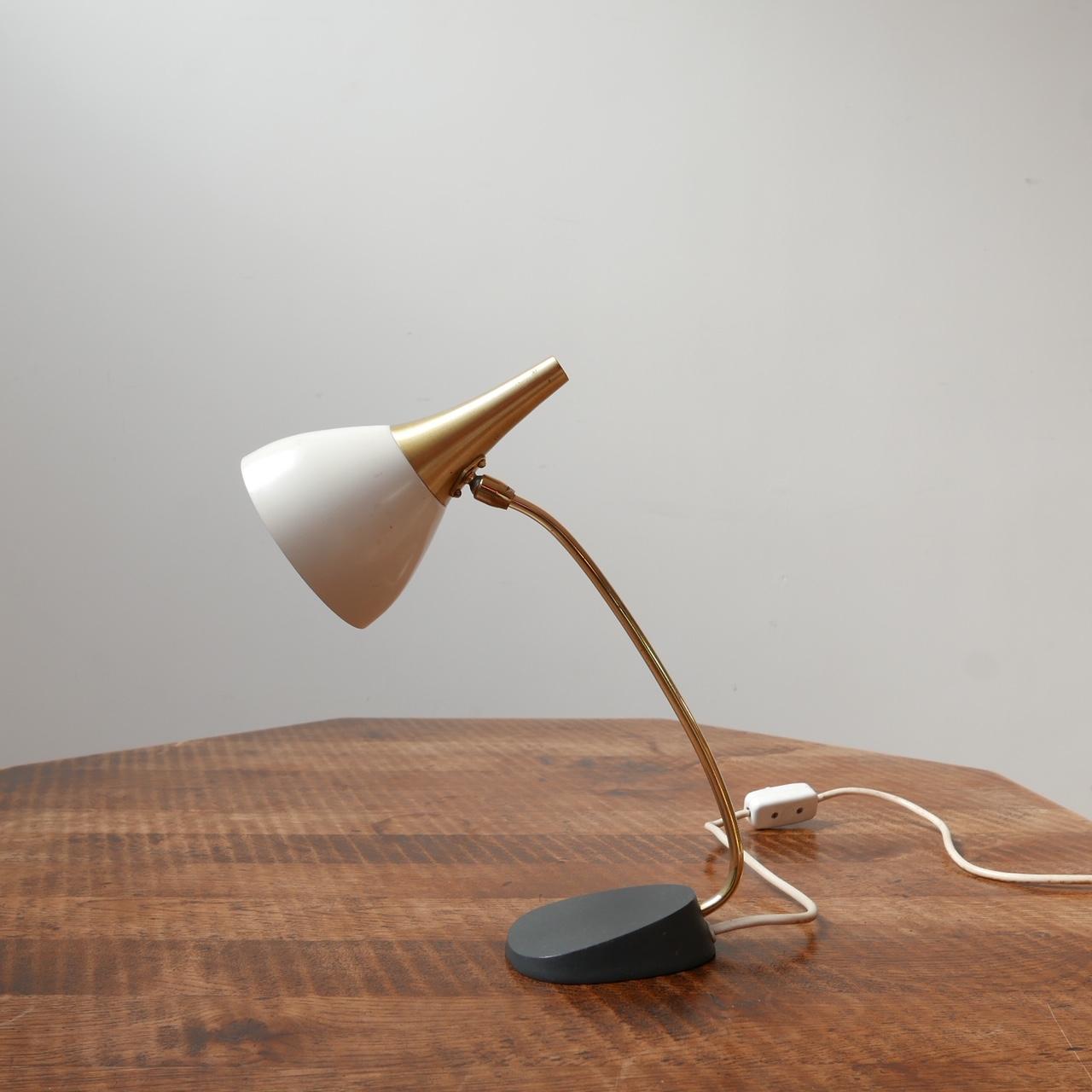 German Brass Mid-Century Desk Lamp 8