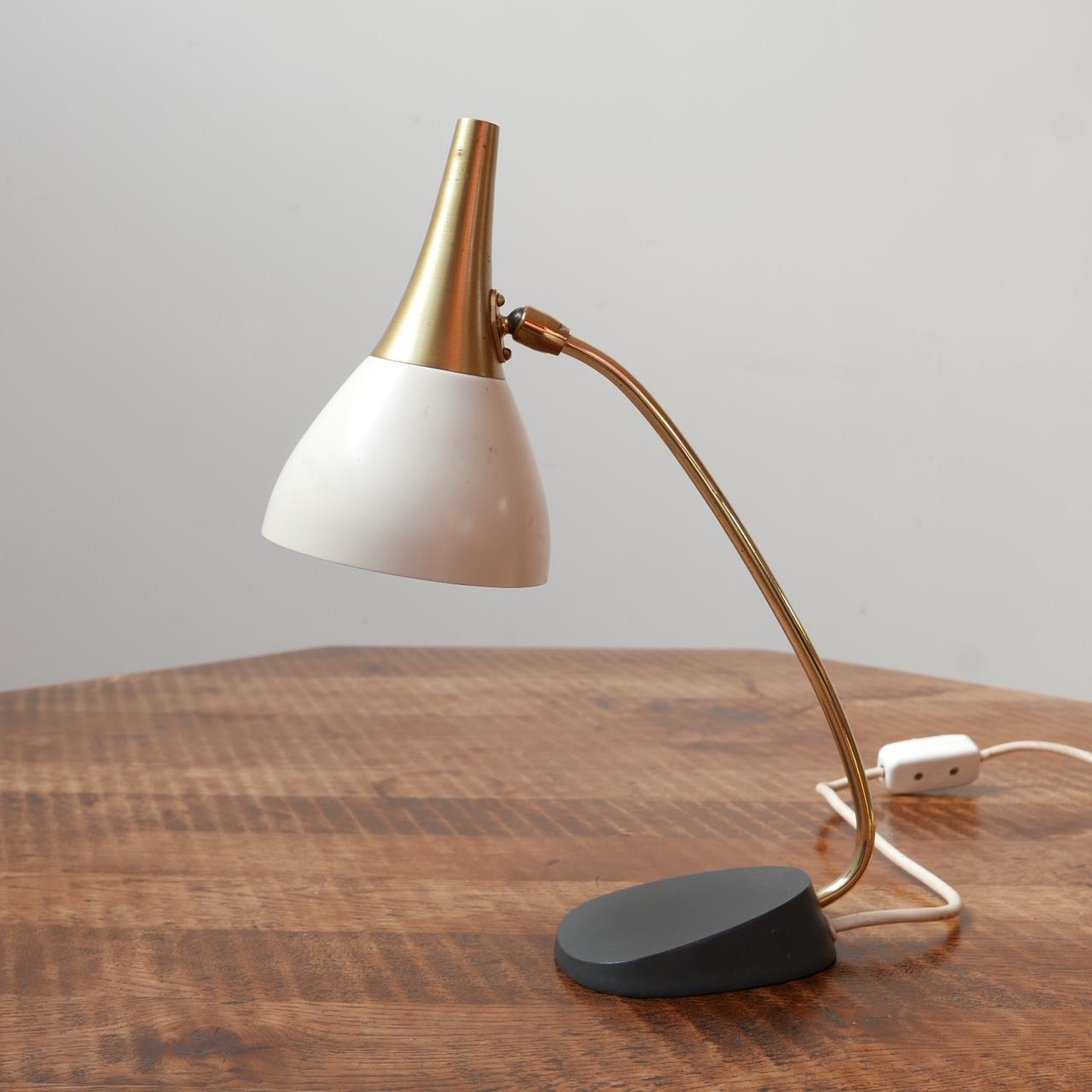 German Brass Mid-Century Desk Lamp 5
