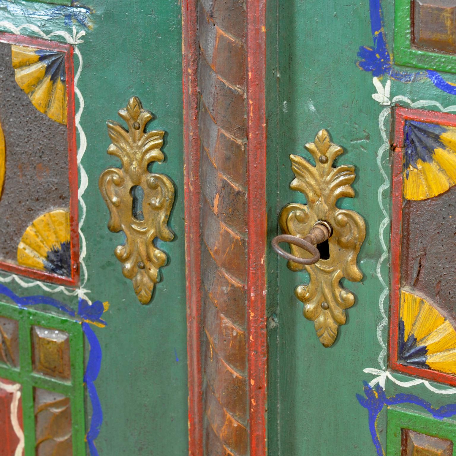 Armoire de mariage allemande, datée de 1852 en vente 6