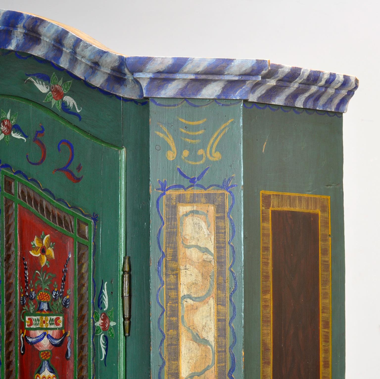 Armoire de mariage allemande, datée de 1852 en vente 9