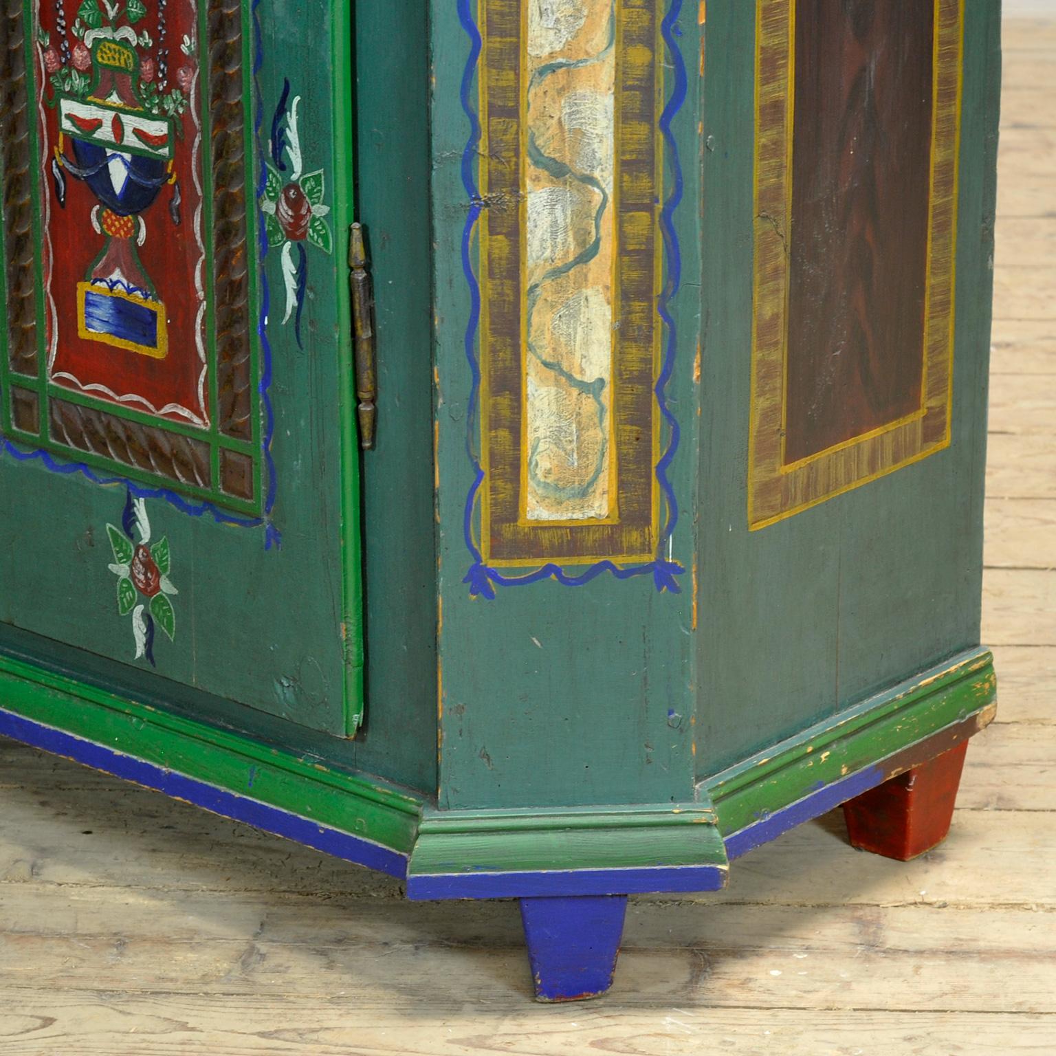 Armoire de mariage allemande, datée de 1852 en vente 10