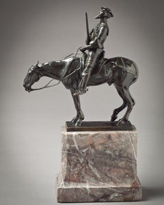 German Bronze Figure of Don Quixote, by Albert Heinrich Hussman '1874-1946'