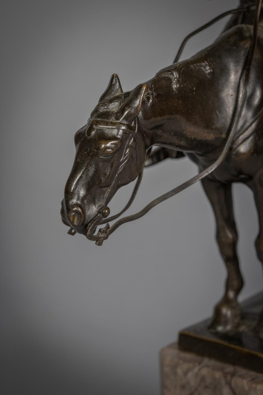 German Bronze Figure of Don Quixote, by Albert Heinrich Hussman '1874-1946' For Sale 1