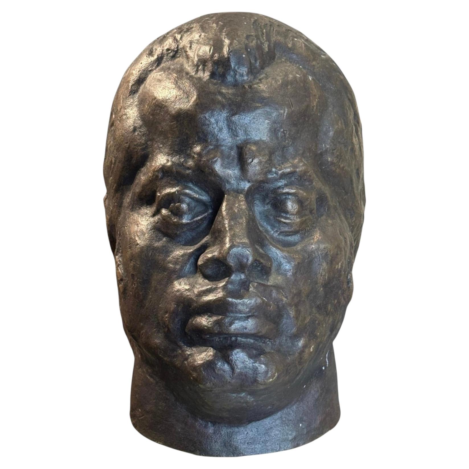 German Bronze Man Bust
