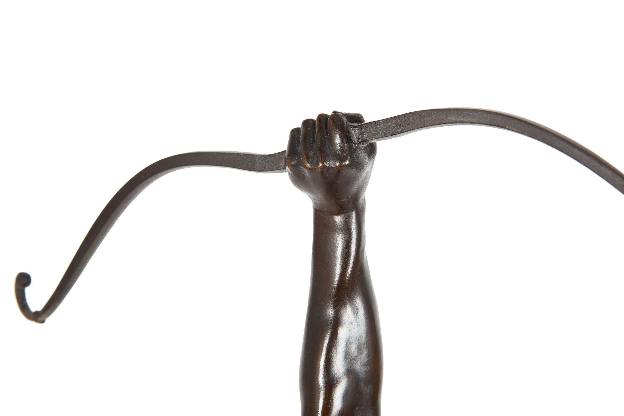 German Bronze Sculpture of “Hercules & Stymphalian Birds” by Joseph Uphues For Sale 7