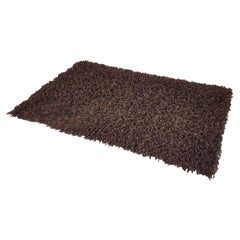 German Brown 100% Wool 1970s Carpet by Desso
