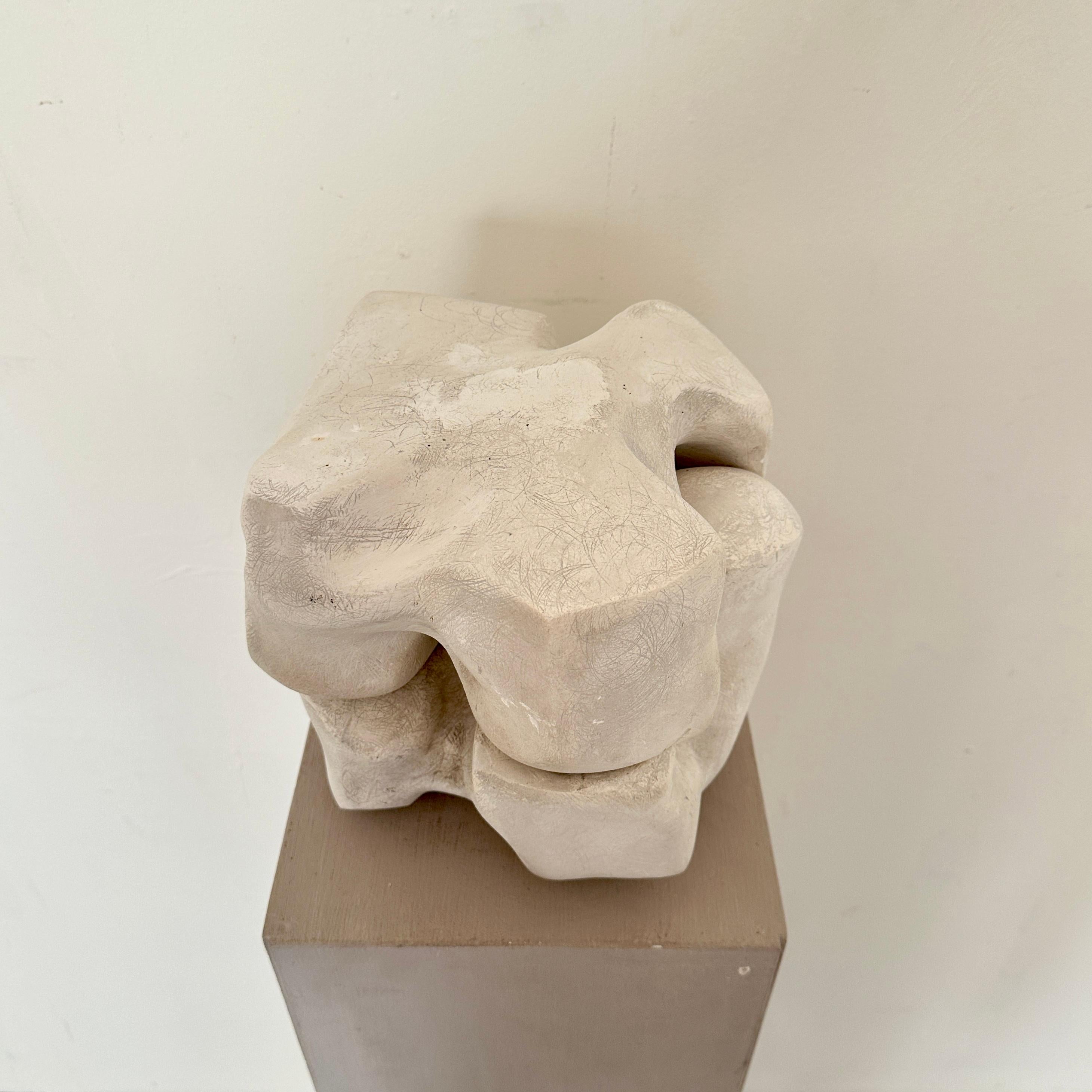 Scultura tedesca in gesso brutalista in 2 parti di Jens Schleede, 1970 in vendita 1