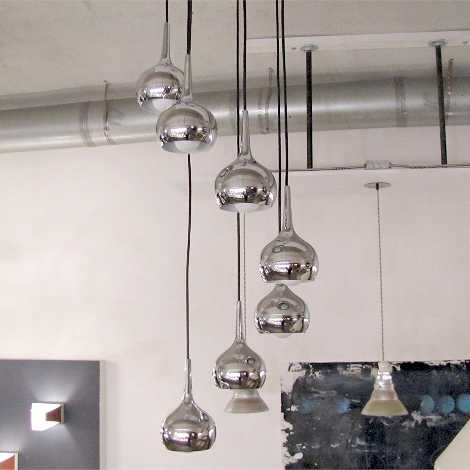 Tedesco Lampadario a cascata tedesco, 1970 in vendita