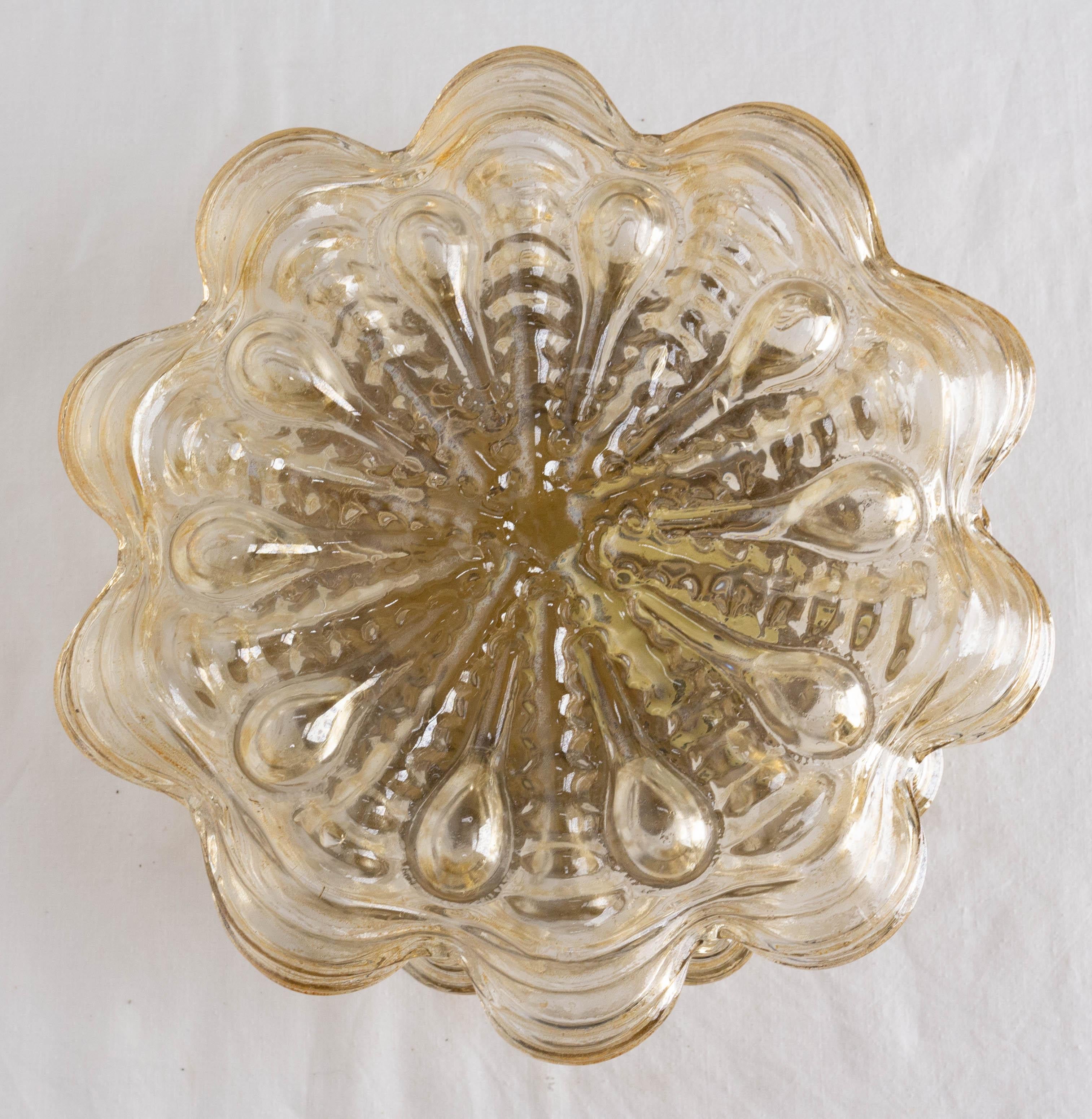 Mid-Century Modern German Ceiling Light Round Model in the Style of Helen Tynell, circa 1960 For Sale