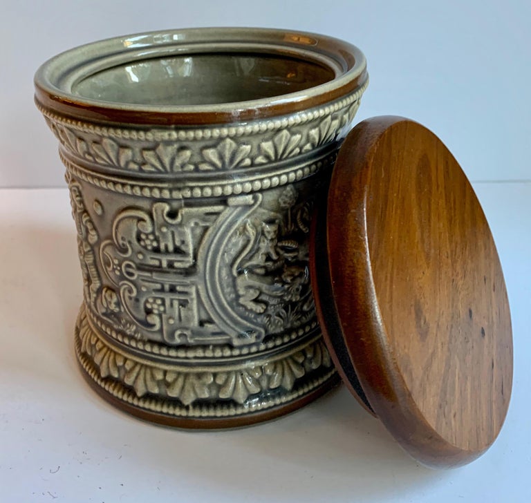 German Ceramic Humidor at 1stDibs