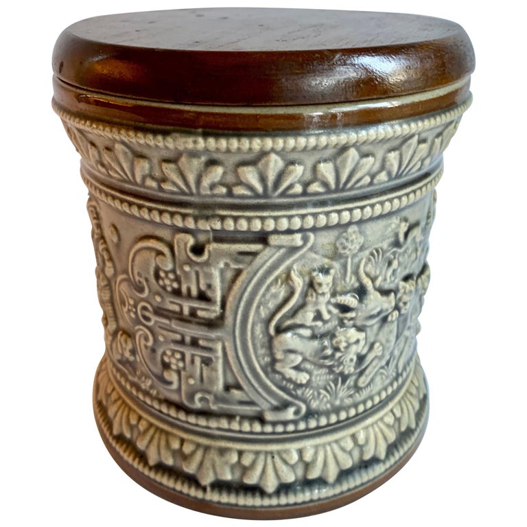 German Ceramic Humidor at 1stDibs
