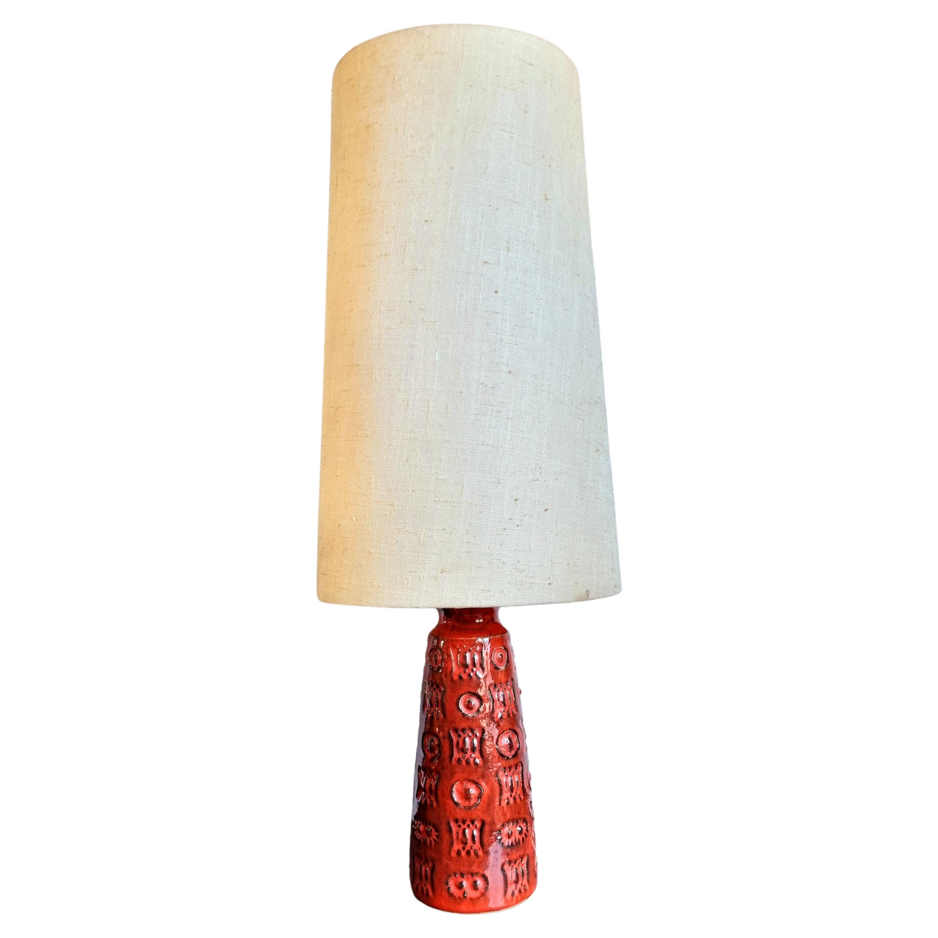 German Ceramic Spara Fat Lava Table Lamp by Halidan Kutlv, 1960s For Sale