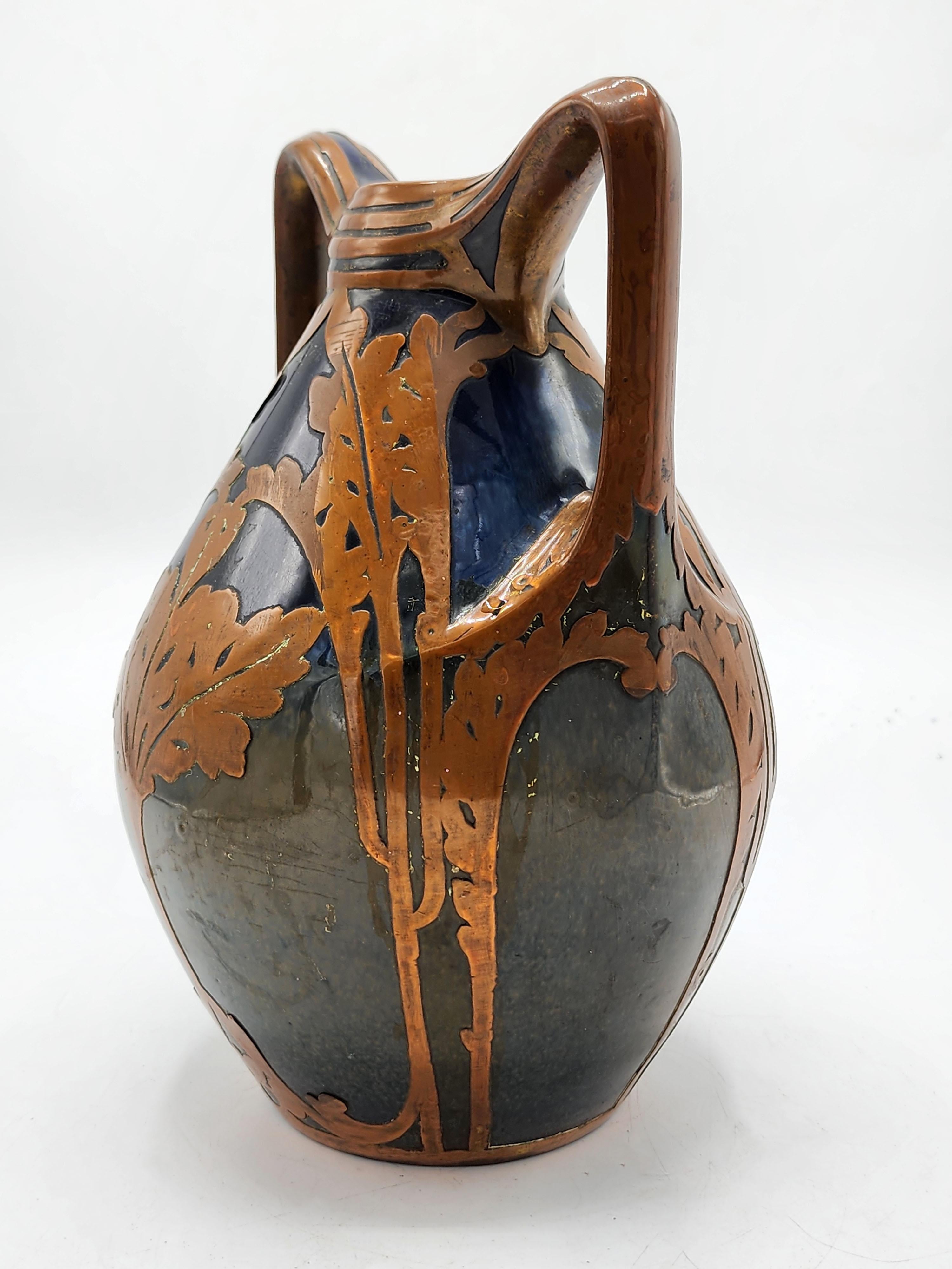 Fatto a mano Vaso in ceramica tedesco di Peter Behrens in vendita