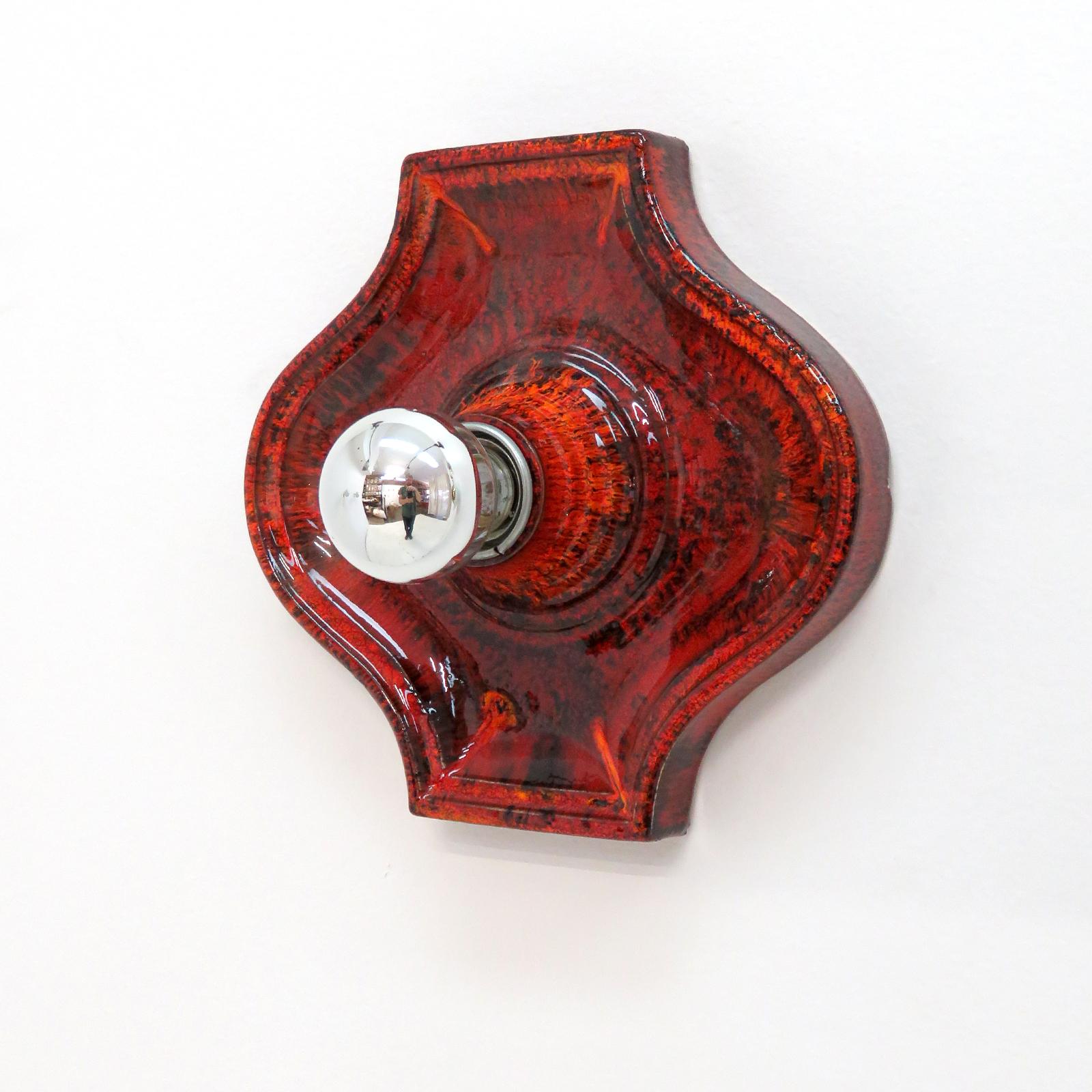 Deutsche keramische Wandleuchten, 1960 (Moderne der Mitte des Jahrhunderts) im Angebot