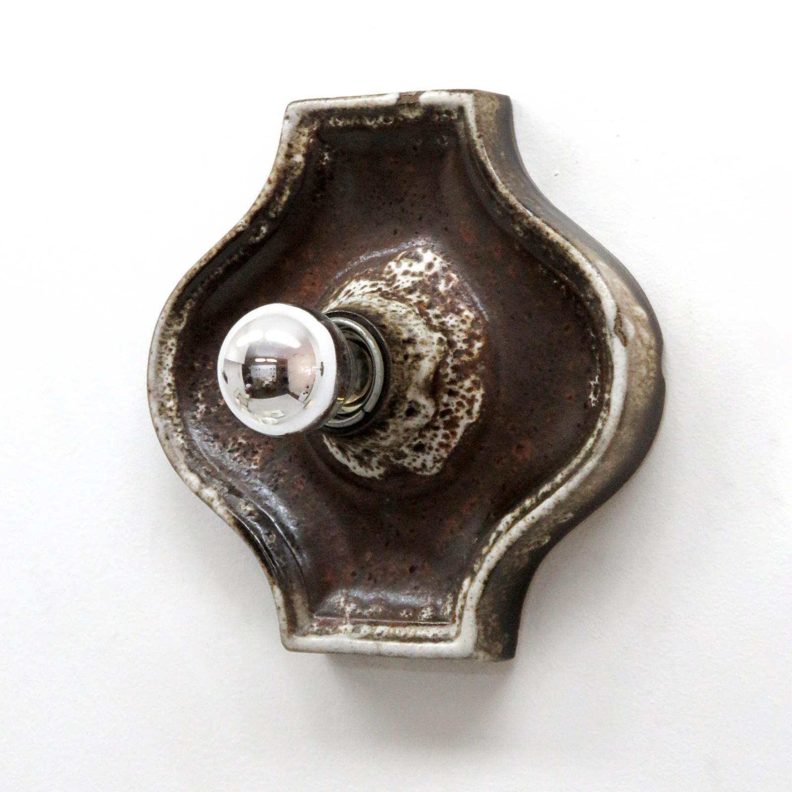 Deutsche keramische Wandleuchten, 1960 (Glasiert)