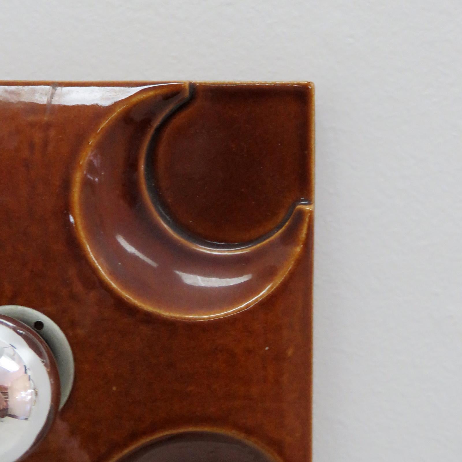 Mid-20th Century German Ceramic Wall Lights, 1960