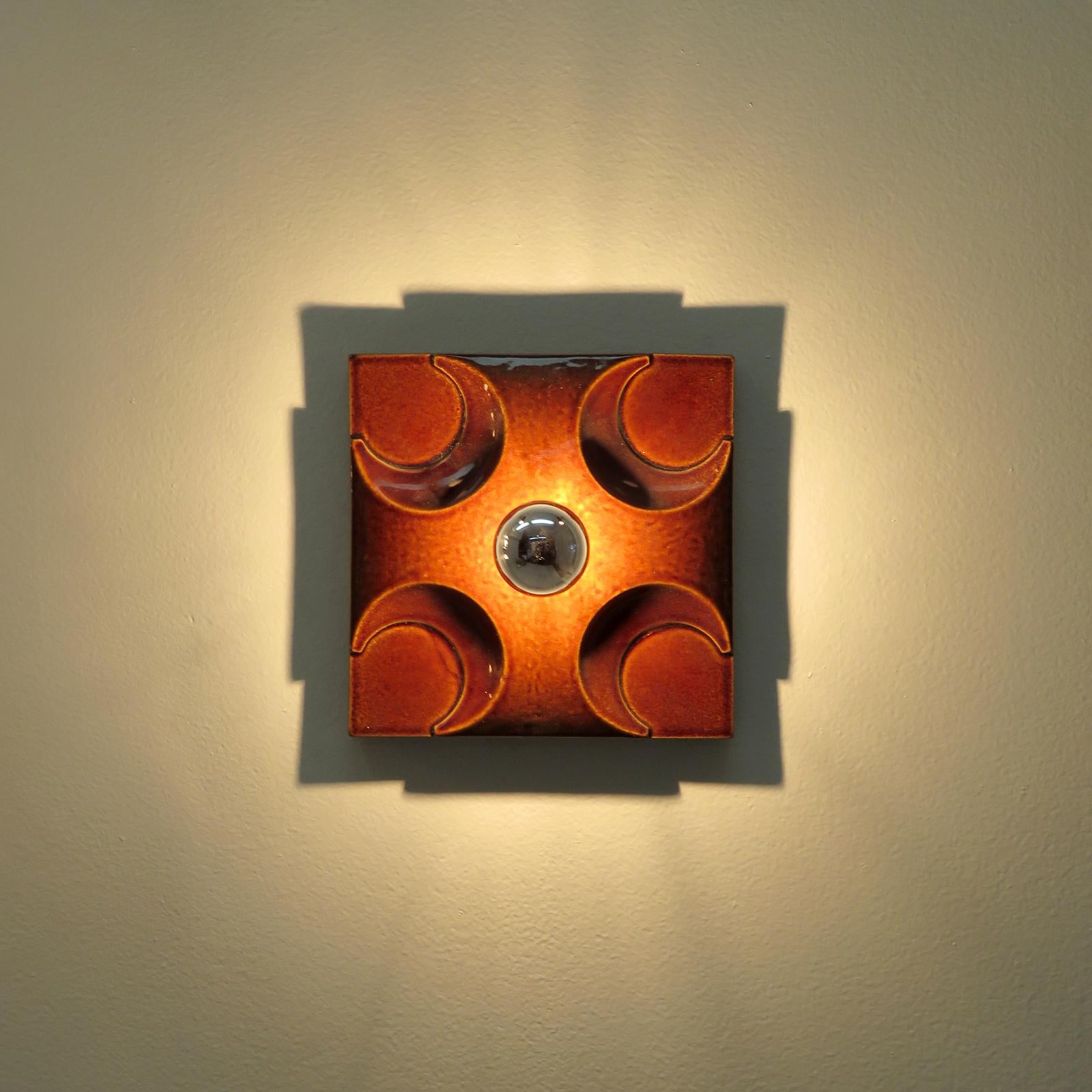 German Ceramic Wall Lights, 1960 For Sale 1